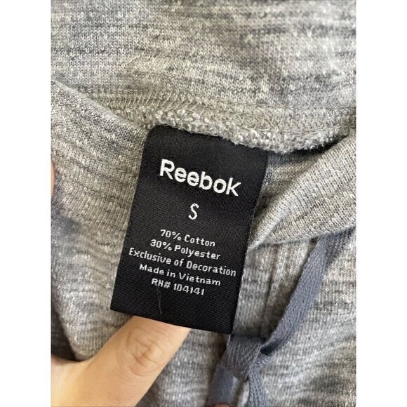 Reebok Joggers Sweatpants‎ Comfy Lounge Activewear Gray Drawstring Size S - Picture 8 of 9
